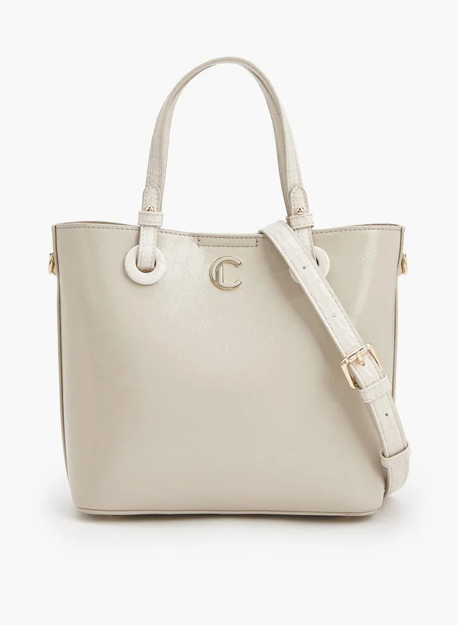 لو كونفورت Textured Tote Bag With Adjustable Strap